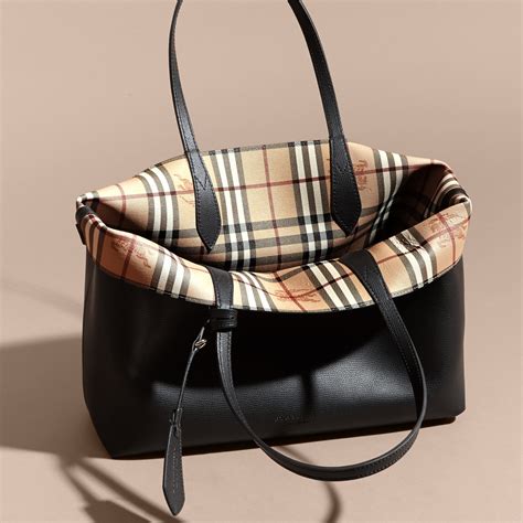 burberry bag black and white|Burberry reversible tote bag.